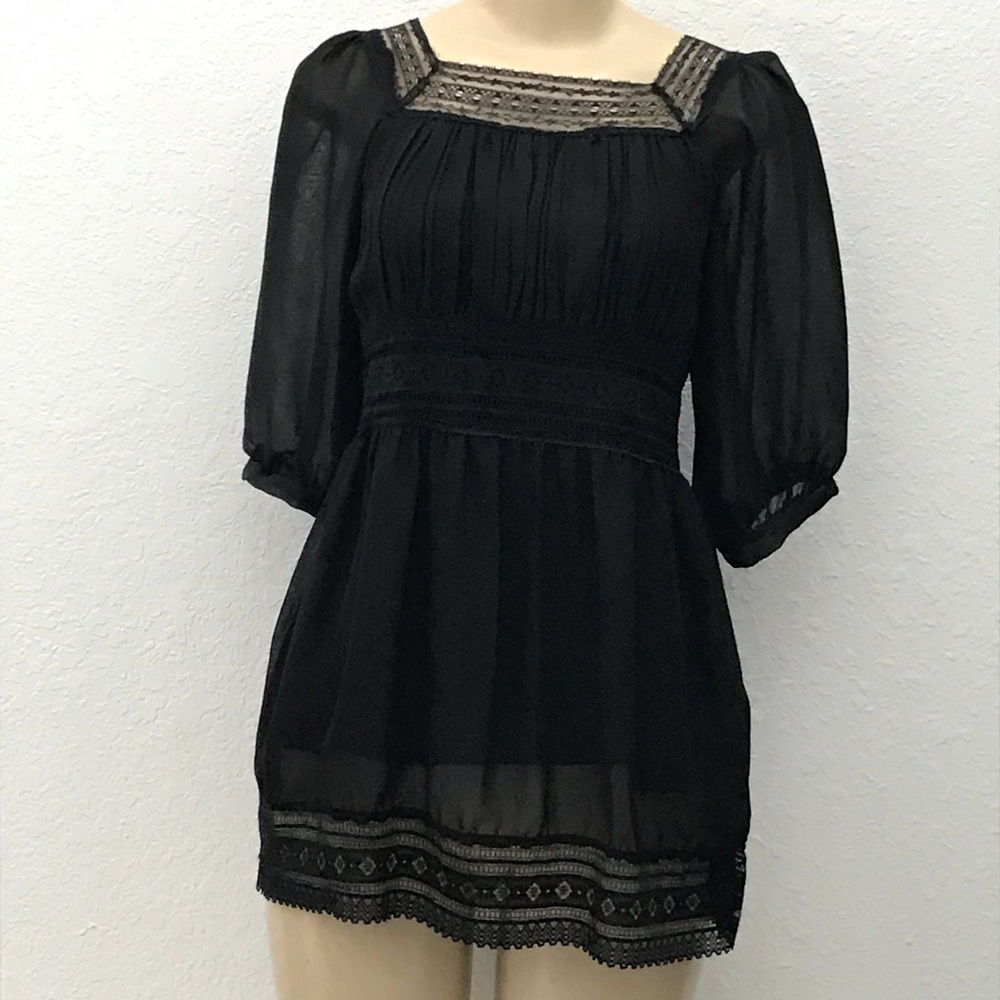 Islander - Black  pretty blouse